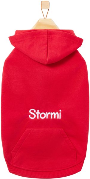 Frisco Personalized Dog & Cat Basic Hoodie, Small, Red slide 1 of 8