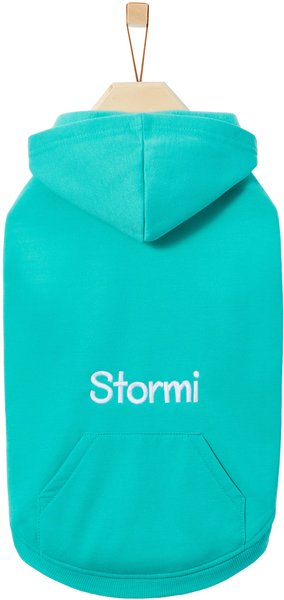 Frisco Personalized Dog & Cat Basic Hoodie, Small, Teal slide 1 of 8