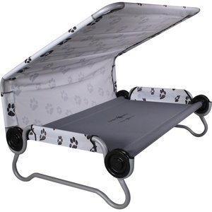 Disc-O-Bed Elevated Covered Dog Bed w/ Removable Cover, Grey, Medium