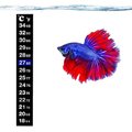 SunGrow Betta Fish Thermometer Sticker, Temperature Strip for Small Aquarium & Reptiles Tank