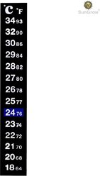 SunGrow Betta Fish Thermometer Sticker, Temperature Strip for Small Aquarium & Reptiles Tank slide 2 of 7