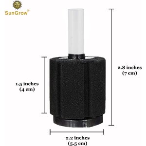 SunGrow Betta Fish & Turtle Sponge Small Aquarium Tank Water System Filter, up to 10-gal