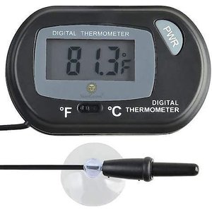 SunGrow Betta Fish & Reptiles Aquarium Tank Water Temperature Digital Thermometer Gauge