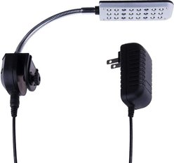 SunGrow Small Rimless Aquarium Betta Fish Tank Clip On Light with Blue & White LED, Up to 10-gal slide 2 of 6