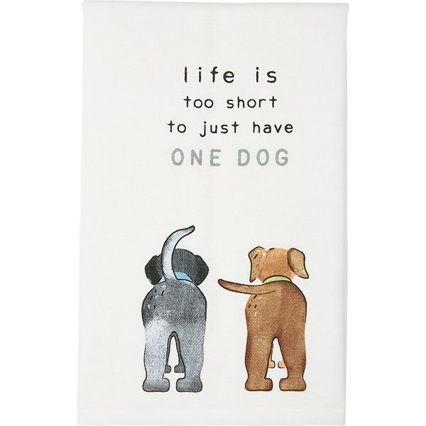 Mud Pie "Life Is Too Short" Hand Towel