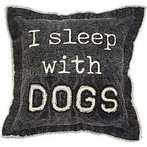 Mud Pie "Sleep" Washed Canvas Pillow