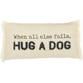 Mud Pie "Hug" Washed Canvas Pillow