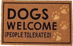 Mud Pie "Dogs Welcome" Paw Print Mat