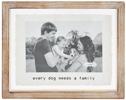 Mud Pie "Pressed Glass Family" Picture Frame