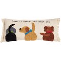 Mud Pie "Home Dog" Canvas Hook Pillow