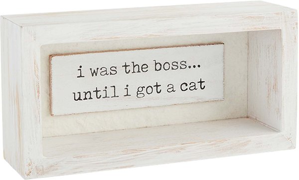 Mud Pie "I Was The Boss" Plaque slide 1 of 1