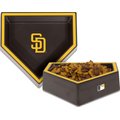 Nap Cap MLB Home Plate Non-Skid Melamine Dog & Cat Bowl, Sandiego Padres, 3-cup