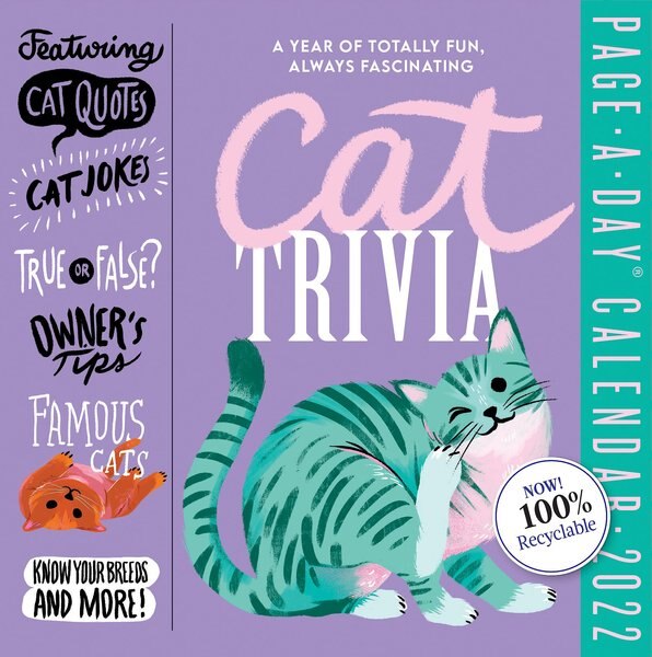 Cat Trivia 2022 Page-A-Day Calendar slide 1 of 2