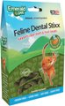 Emerald Pet Feline Dental Stixx Catnip Flavor with Pumpkin Grain-Free Dental Cat Treats, 3.6-oz bag