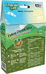 Emerald Pet Feline Dental Stixx Catnip Flavor with Pumpkin Grain-Free Dental Cat Treats, 3.6-oz bag slide 2 of 7
