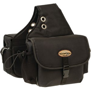 Weaver Leather Trail Gear Horse Saddle Bags, Black