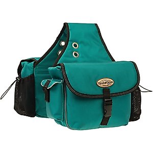Weaver Leather Trail Gear Horse Saddle Bags, Teal