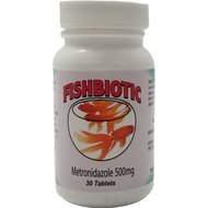 Fishbiotic Metronidazole Tablet Fish Antibiotic, 500 mg, 30 count