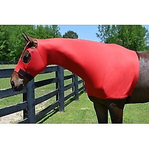 Gatsby StretchX Pull On Slicker Horse Hood, Red, X-Large