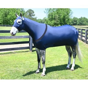 Gatsby StretchX Full Body Slicker Horse Sheet, Navy, Medium