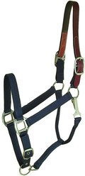 Gatsby Classic Nylon Breakaway Horse Halter & Snap, Navy, Oversize