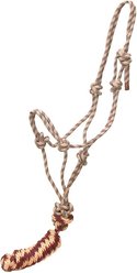Gatsby Professional Cowboy Horse Halter & Lead, Beige/Burgundy/Navy