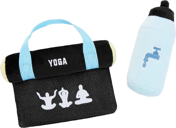 FRISCO Yoga Mat & Water Bottle Plush Cat Toy with Catnip, 2 count 