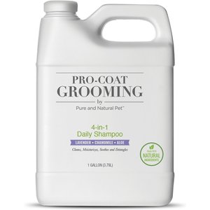 Pro-Coat Grooming 4-in-1 Lavender, Chamomile, Daily Dog Shampoo, 1-gal bottle