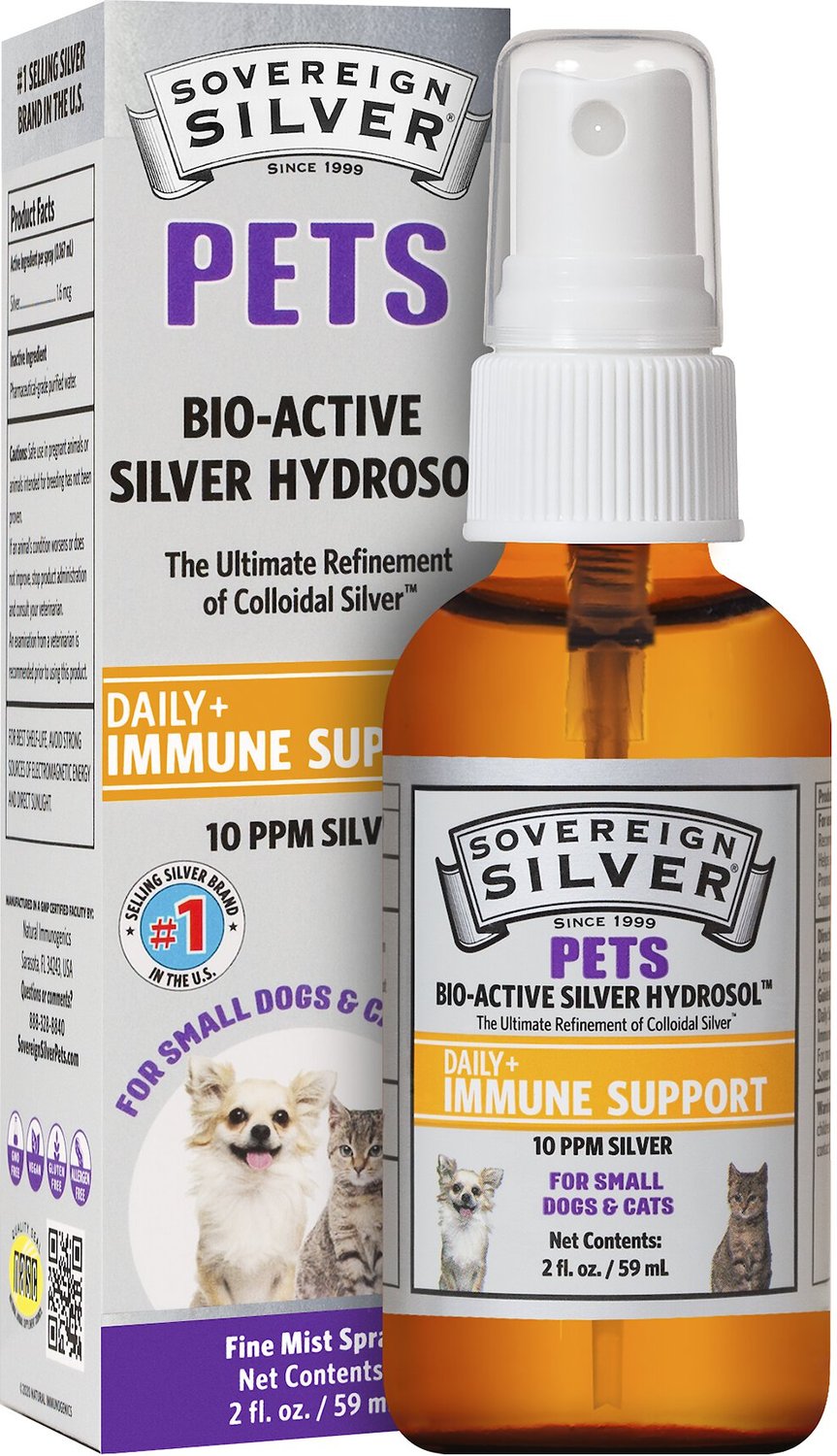 SOVEREIGN SILVER PETS Daily+ Immune Support BioActive Silver Hydrosol