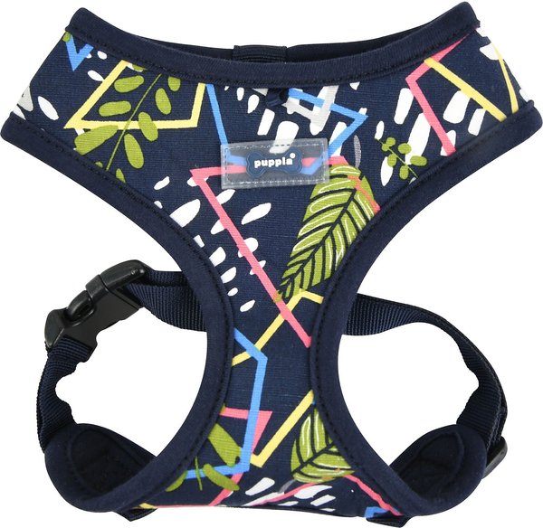 Puppia Botanical A Dog Harness, Navy, Small slide 1 of 4