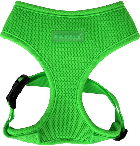 Puppia Neon Soft Dog Harness, Green, Large slide 1 of 4