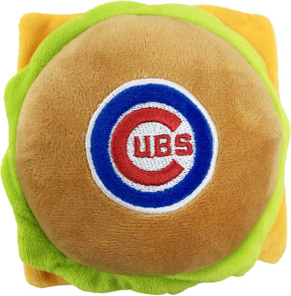 Pets First MLB Hamburger Dog Toy, Chicago Cubs slide 1 of 2