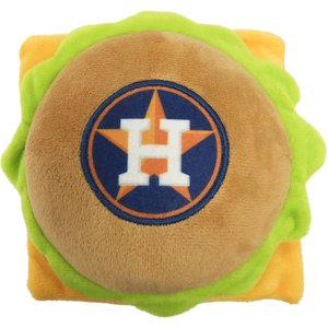 Pets First MLB Hamburger Dog Toy, Houston Astros
