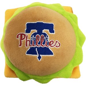Pets First MLB Hamburger Dog Toy, Philadelphia Phillies