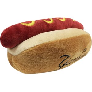 Pets First MLB Hot Dog Dog Toy, New York Yankees