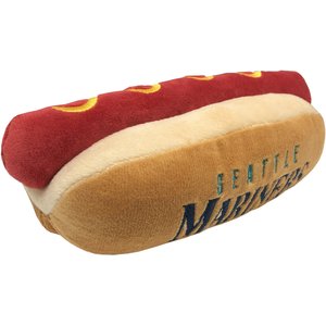 Pets First MLB Hot Dog Dog Toy, Seattle Mariners