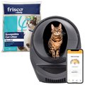Litter-Robot WiFi Enabled Automatic Self-Cleaning Cat Litter Box + Frisco Multi-Cat Unscented Clumping Clay Cat Litter