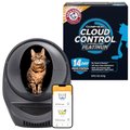 Litter-Robot WiFi Enabled Automatic Self-Cleaning Cat Litter Box + Arm & Hammer Litter Platinum Scented Clumping Clay Cat Litter