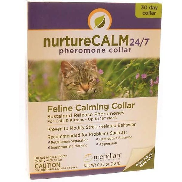 NURTURECALM 24/7 Scented Calming Collar for Cats, up to 15in neck, 2