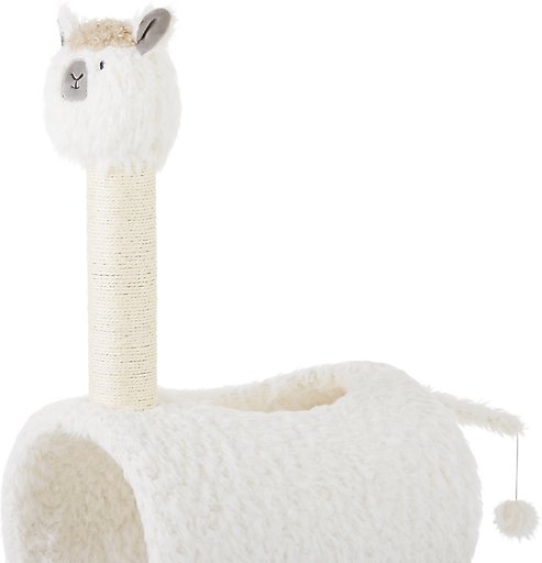 Frisco Animal Series Cat Tunnel with Scratching Post, Llama