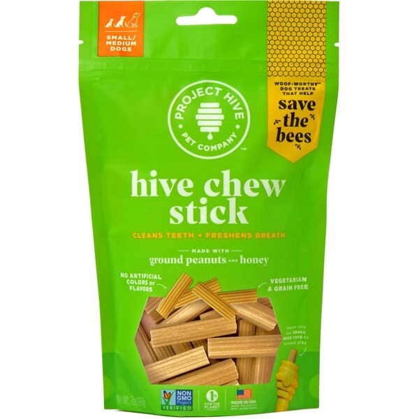 PROJECT HIVE PET COMPANY Chew Sticks Small Hard Chew Dog Treats, 7oz