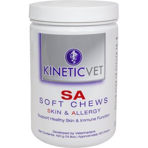 KineticVet Skin & Allergy Relief Soft Chew Dog Supplement, 120 count