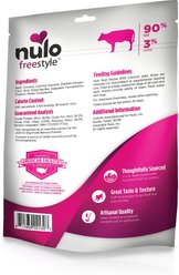 Nulo FreeStyle Jerky Strips Beef & Chicken Variety Pack Grain-Free Dog Treats, 5-oz bag, 2 count slide 2 of 3