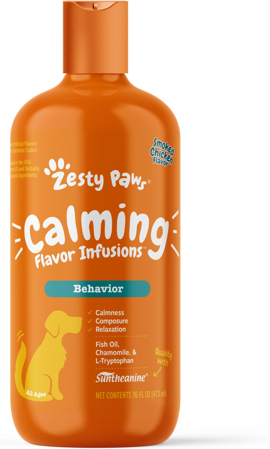 Zesty Paws Hemp Elements Calming Orastix Peppermint Flavored Chews for Dog,  12 oz.