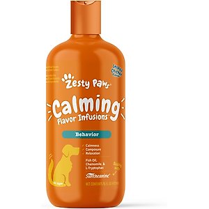 Zesty Paws Calming Flavor Infusions Chicken Flavored Liquid Calming Supplement for Dogs, 16-oz bottle