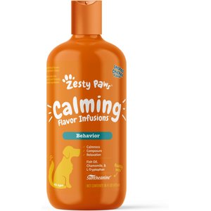 Zesty Paws Calming Flavor Infusions Chicken Flavored Liquid Calming Supplement for Dogs