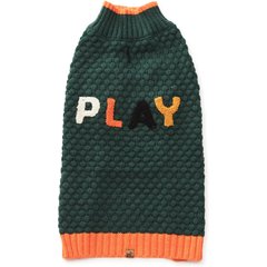 Hotel Doggy Play Dog Sweater, Green Pastures, Medium