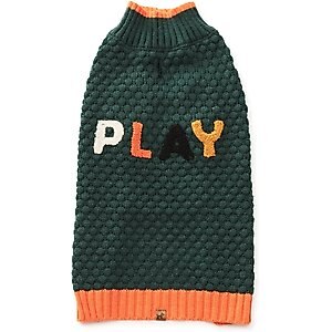 Hotel Doggy Play Dog Sweater, Green Pastures, Medium