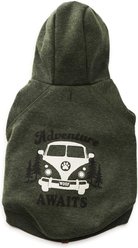Hotel Doggy Dog Hoodie, Green Pastures Heather, X-Small