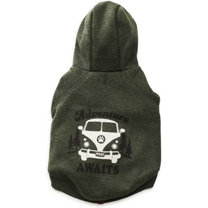 Hotel Doggy Dog Hoodie, Green Pastures Heather, X-Small